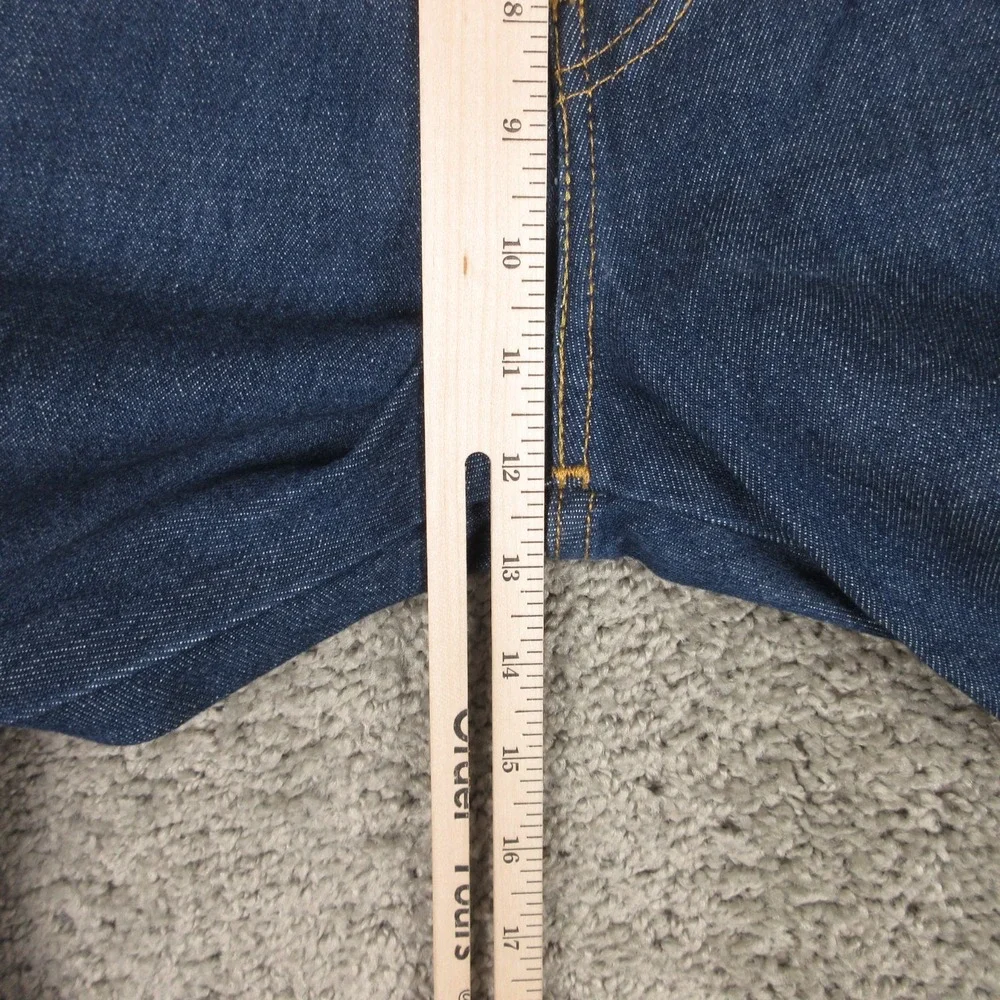 Levis Jeans Mens 33x34 Blue Western Fit Strong Rigid Raw Denim Workwear Pants